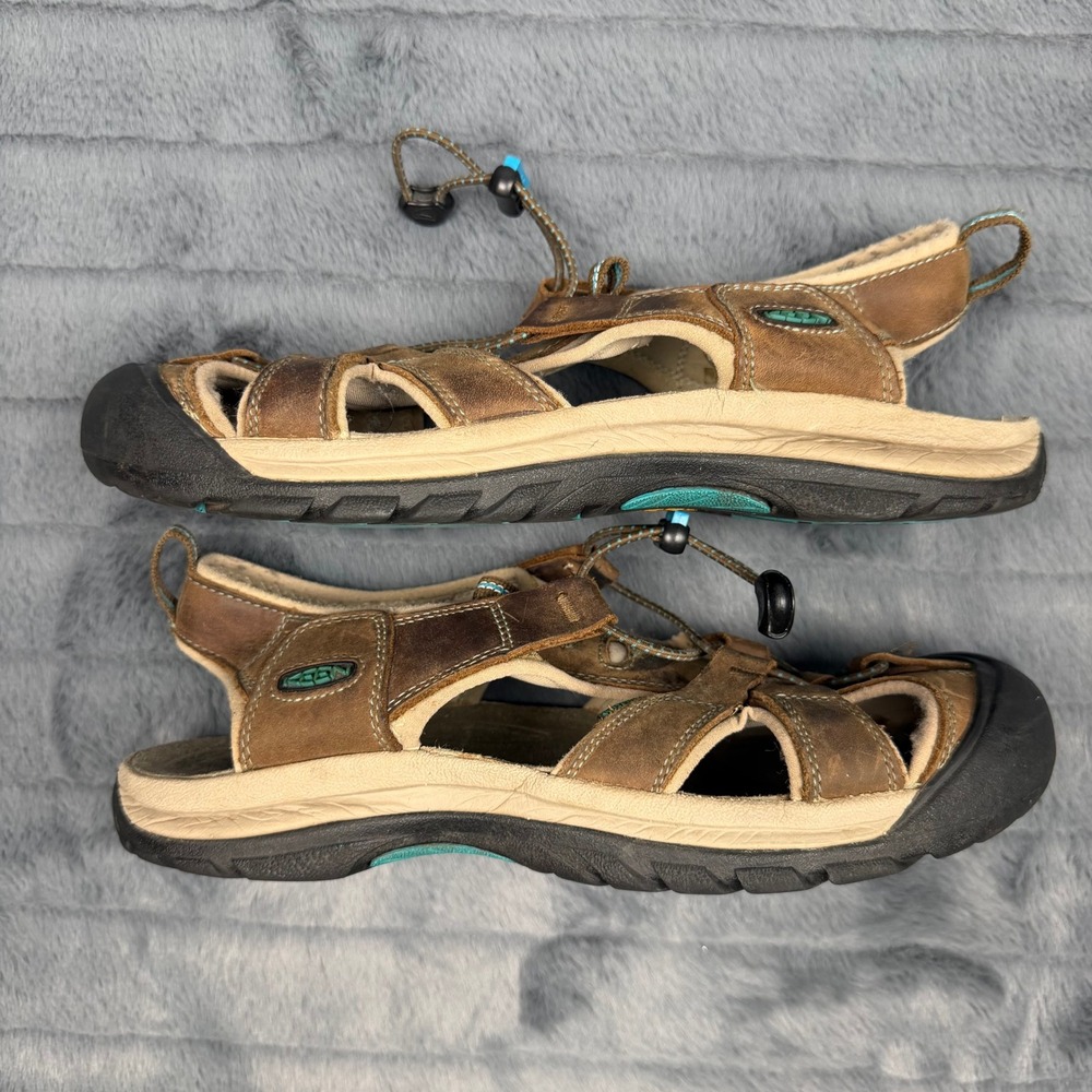 Keen Newport H2 Brown Leather Waterproof Hiking Sandals Womens 11 1003993